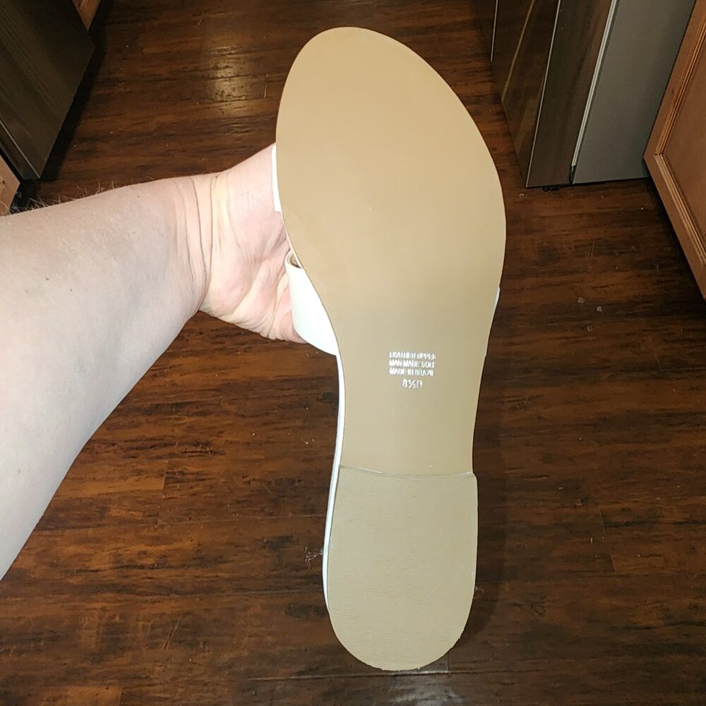 French Sole White Leather Alibi Sandals NWT Size 8.5 - Picture 8 of 8